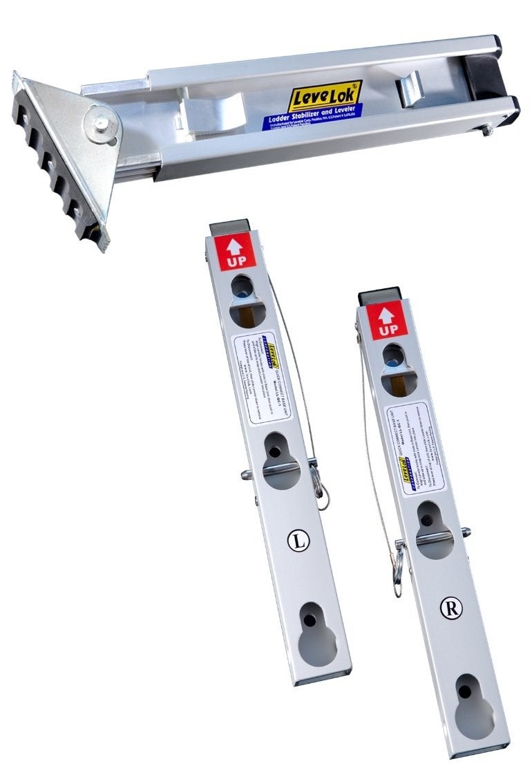Levelok Ladder Leveler Stabilizer (KeyLokÂ® Quick Connect Style) Complete Kit - Image 1
